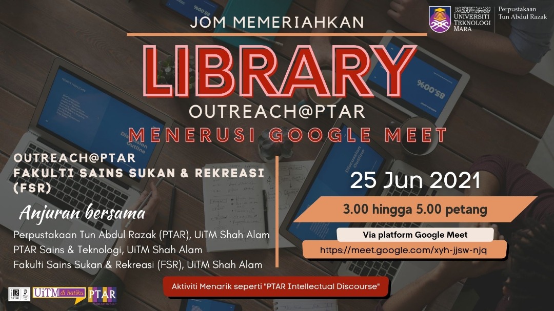 Program Library Outrreach Ptar 2021 Khas Untuk Fakulti Sains Sukan Rekreasi Science Technology Library