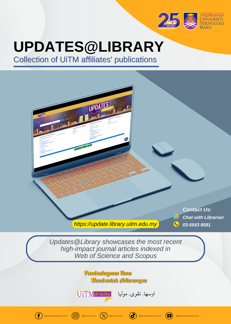 UPDATES@LIBRARY: MONTHLY UPDATES OF UiTM AFFILIATES' PUBLICATION IN WEB OF SCIENCE AND SCOPUS