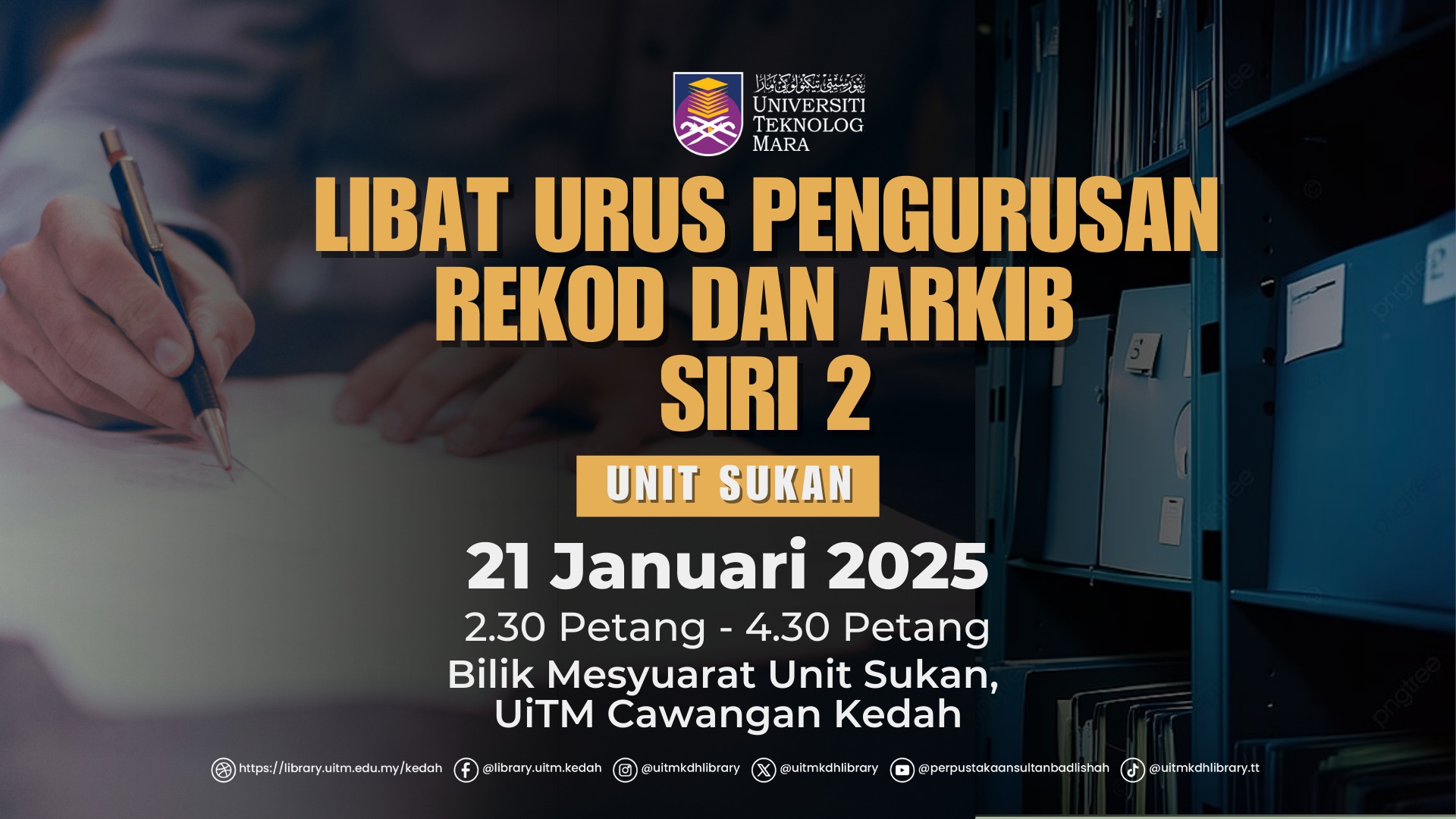 Sesi Libat Urus Pengurusan Rekod dan Arkib Siri 2 - Unit Sukan