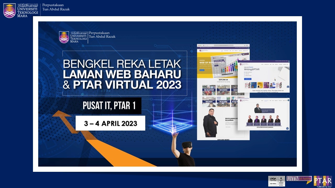 BENGKEL REKA LETAK LAMAN WEB BAHARU DAN PTAR VIRTUAL SIRI 2