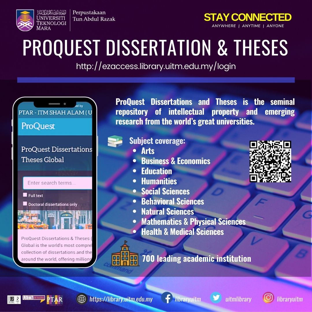 Discover Our eResources ProQuest Dissertation & Theses Global